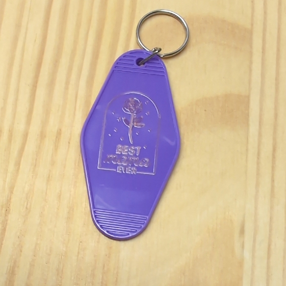 Hand Crafted Other - Best Mama Ever Purple Key Chain